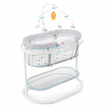 fisher price soothing motions bassinet batteries