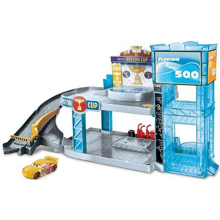 Disney Pixar Cars Florida 500 Racing Garage Playset Fwl70