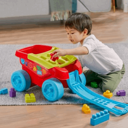 carrito mega bloks fisher price