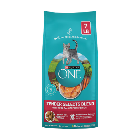 Purina ONE Tender Selects Blend With Real Salmon Dry Cat Food