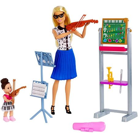 barbie music teacher doll & playset