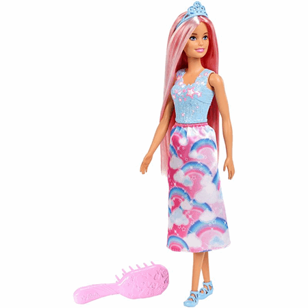 barbie pink hair doll