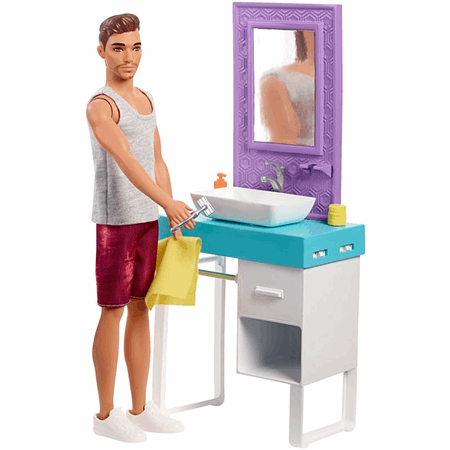 barbie ken washing machine