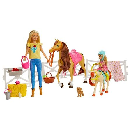 barbie stable and horse
