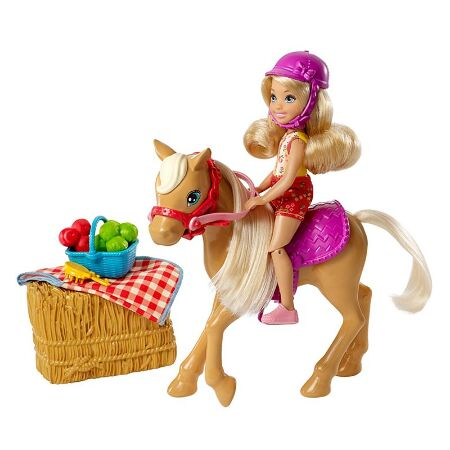 barbie club chelsea doll & horse