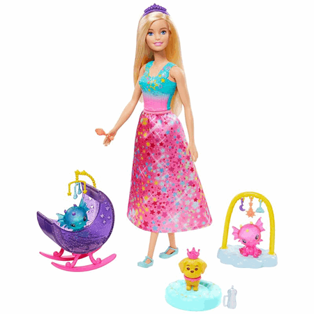 barbie dreamtopia dolls and accessories mattel barbie dreamtopia dragon nursery playset with barbie princess doll and accessories