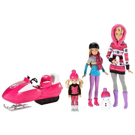 barbie snow mobile