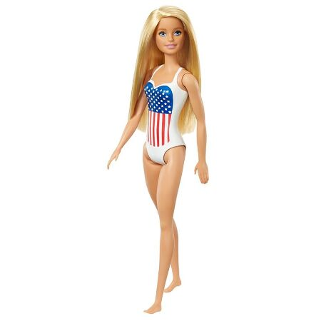 Barbie Doll, Blonde, in Swimsuit with 