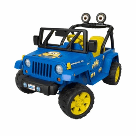 Power Wheels Minions Jeep Wrangler Ride On Toy Fisher Price