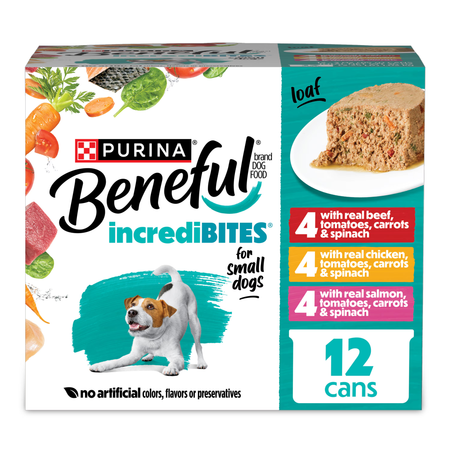 Beneful IncrediBites Small Breed Wet Dog Food Loaf Variety 12-Pack