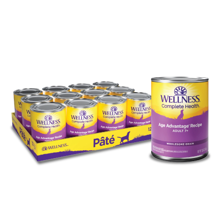 Wellness Complete Health Natural Wet Canned Dog Food, Age Advantage Chicken & Sweet Potato, 12.5-Ounce Can (Pack of 12)