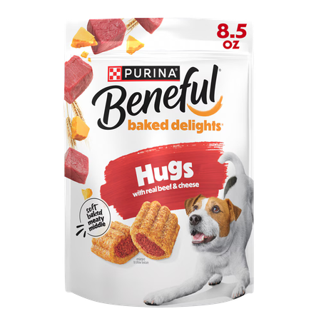 Purina Beneful Baked Delights Hugs with Real Beef & Cheese Soft Baked Dog Treats