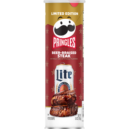 Pringles® Miller Lite® Beer-Braised Steak Potato Crisps