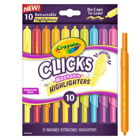 Crayola Clicks Retractable Highlighters