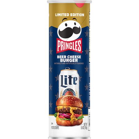 Pringles® Miller Lite® Beer Cheese Burger Potato Crisps
