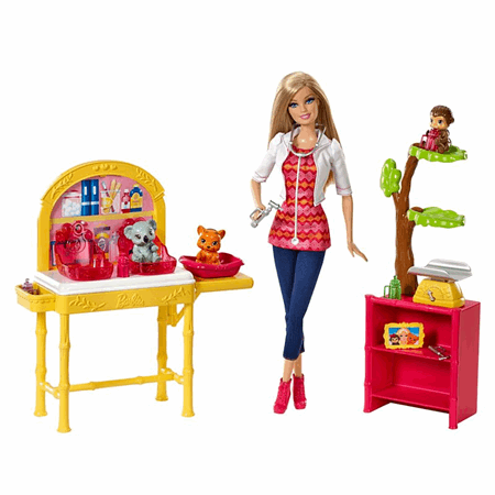 barbie doctor playset