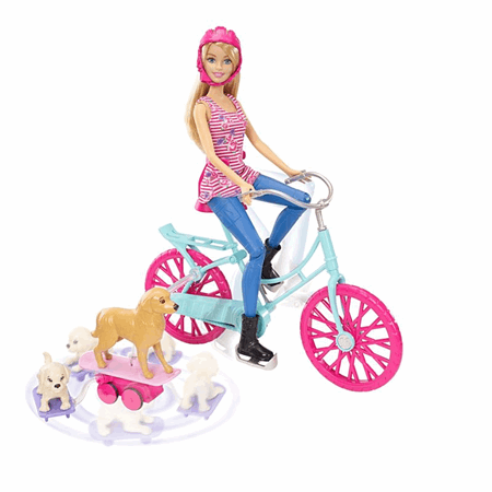 bike riding barbie