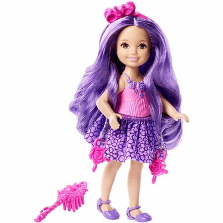 purple hair barbie doll