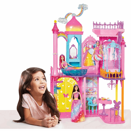 barbie dreamtopia rainbow cove princess castle playset